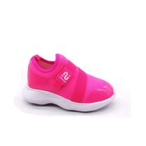 Tenis Infantil Novope 36101006 Pink Fluor - PINK FLUOR / GLITTER / BRANCO - 24