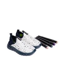 Tênis Infantil Novopé Bobbie Goods Flexível Marinho/Branco Tênis Infantil Novopé Bobbie Goods Flexível Marinho/Branco