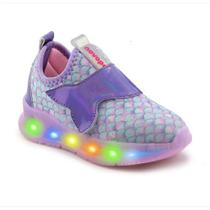 Tênis Infantil Novopé Led Calda de Sereia - 29 Tênis Infantil Novopé Led Calda de Sereia - 29