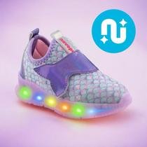 Tênis Infantil Novopé Led Calda de Sereia menina tamaho 28 ao 32 Tênis Infantil Novopé Led Calda de Sereia menina tamaho 28 ao 32