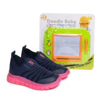 Tênis Infantil Novopé Super Flexível LED Marinho/Pink Tênis Infantil Novopé Super Flexível LED Marinho/Pink