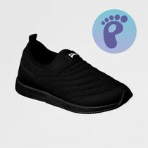 Tênis Infantil Ortopasso Jogging Menino Menina Preto Escolar Confortável original com NF Tênis Infantil Ortopasso Jogging Menino Menina Preto Escolar Confortável original com NF