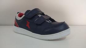 Tênis Infantil Ortopédico Azul/Vermelho Natural Step Tamanho 32