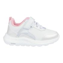 Tênis infantil pampili bubble branco e prata 746011000 Tênis infantil pampili bubble branco e prata 746011000