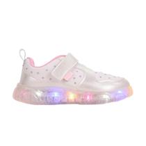 Tênis Infantil Pampili Liz Luz De Led Com Strass Branco