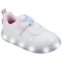Tênis Infantil Pampili Sneaker Luz Led Borboletas 3d Estiloso Tira Autocolante Tênis Infantil Pampili Sneaker Luz Led Borboletas 3d Estiloso Tira Autocolante