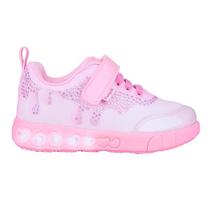 Tênis Infantil Pampili Sneaker Luz Led Strass Rosa Bale