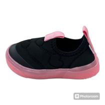 Tênis Infantil Pampili Yumi Preto Calce Facil 721.027 Tênis Infantil Pampili Yumi Preto Calce Facil 721.027