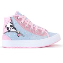 Tênis Infantil Panda Feminino Casual Botinha Menina Glitter Escolar Tênis Infantil Panda Feminino Casual Botinha Menina Glitter Escolar