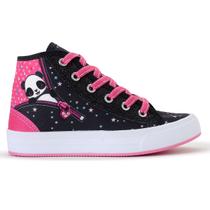 Tênis Infantil Panda Feminino Casual Botinha Menina Glitter Escolar