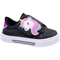 Tênis Infantil para Menina Unicórnio Confort Segurança que Sua Filha Merece