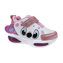 Tênis Infantil Personagem com Led Menina Mini Pé Branco / Rosa Bb 29 Tênis Infantil Personagem com Led Menina Mini Pé Branco / Rosa Bb 29