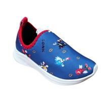 Tênis Infantil Personagem Masculino Leve Antiderrapante Macio Calce Fácil Sonic Estilo