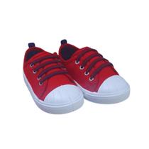 Tenis infantil pimpolho menino casual vermelho 22 ao 27