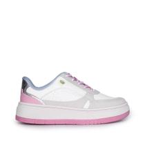 Tênis Infantil Pink Cats Casual Napa Multicolor Branco/Rosa Tênis Infantil Pink Cats Casual Napa Multicolor Branco/Rosa