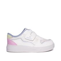 Tênis Infantil Pink Cats Napa Branco/Azul/Rosa