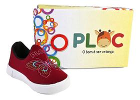 Tenis Infantil Ploc Borboletas - Sola Casual Tenis Infantil Ploc Borboletas - Sola Casual