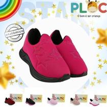 Tênis infantil Ploc Estrelinha - Jogging - Menina Anatômico Escolar