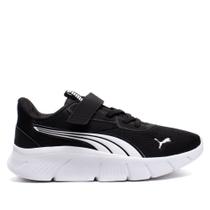 Tênis Infantil Puma FlexFocus Modern Casual Preto/Branco Tênis Infantil Puma FlexFocus Modern Casual Preto/Branco