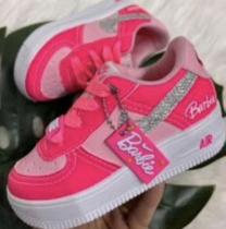 tenis infantil rosa barbie