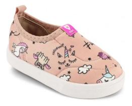 Tênis infantil sem cadarço unicórnio Molekinha 2118.125 slip on Tênis infantil sem cadarço unicórnio Molekinha 2118.125 slip on