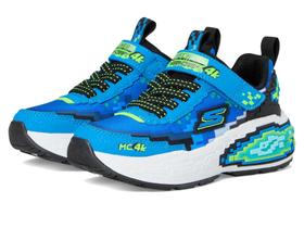 Tênis Infantil Skechers Mega-Craft 4K Azul Limão Tamanho 12