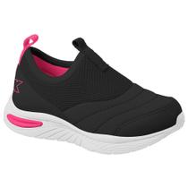 Tênis Infantil Slip On Energy Preto Pink Dok 20074-233 Tênis Infantil Slip On Energy Preto Pink Dok 20074-233