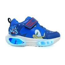 Tênis Infantil Sonic Led Masculino Minipé Casual Luzinha Menino Tênis Infantil Sonic Led Masculino Minipé Casual Luzinha Menino