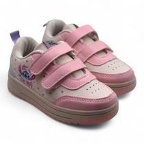 Tênis Infantil Stitch com Tiras de Ajuste Confortável, Leve e Antiderrapante