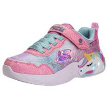 Tênis infantil unicorn dreams wishful magic ligths skechers 302299l