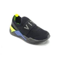 Tenis Infantil Vitz Tenis 350003 - PRETO / AMARELO - 30 Tenis Infantil Vitz Tenis 350003 - PRETO / AMARELO - 30