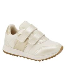 Tenis Infantil Walk Mini 216 Off White/Off White Perolizado