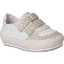 Tênis Infantil Xuá Xuá Feminina Off White Glitter