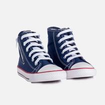 Tenis Infanto Juvenil Diversão Star Unissex Canvas Hi Ziper Cano Médio All 09PR Tenis Infanto Juvenil Diversão Star Unissex Canvas Hi Ziper Cano Médio All 09PR