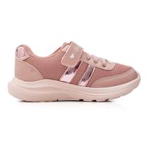 Tênis Jet Kids Casual tiras autocolantes Dia a dia Antiderrapante Infantil Rose Tênis Jet Kids Casual tiras autocolantes Dia a dia Antiderrapante Infantil Rose