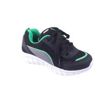 Tenis Jogging Infantil Tokpe Preto E Verde