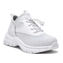 Tênis Jogging Malha Knit Via Marte Hotfix Strass Feminino 23-14001