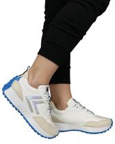 Tênis Jogging Max Design Off White E Branco Feminino - Legut