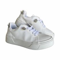 Tênis Junior Ortofino Feminino Branco Glitter