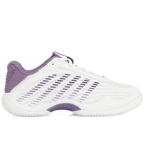Tênis K-Swiss Hypercourt Express 3 - Clay - Saibro - Branco e Roxo Tênis K-Swiss Hypercourt Express 3 - Clay - Saibro - Branco e Roxo