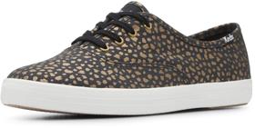 Tênis Keds Champion Canvas com cadarço feminino preto/bronze 9W