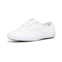 Tênis Keds Champion com cadarço de couro branco para mulheres 13 X Wide