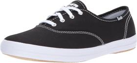 Tênis Keds Champion Lace Up unissex em lona preta Tênis Keds Champion Lace Up unissex em lona preta