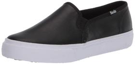 Tênis Keds Double Decker feminino de couro preto 9,5 EUA
