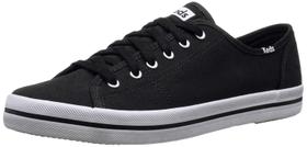 Tênis Keds Kickstart Lace Up para mulheres em lona preta Tênis Keds Kickstart Lace Up para mulheres em lona preta
