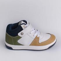 TENIS KIDY ASTRAL BRANCO/MARINHO/VERDE Kidy