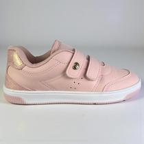 Tênis Kidy Astral Menina Juvenil Original Fecho Duplo Rosa Respi-tec Conforto Cor:NudeTamanho:33 Tênis Kidy Astral Menina Juvenil Original Fecho Duplo Rosa Respi-tec Conforto Cor:NudeTamanho:33