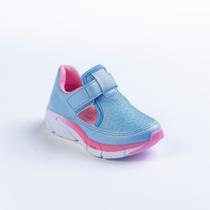 TÊNIS KIDY ENERGY BABY RESPITEC AZUL CLARO/ROSA Kidy