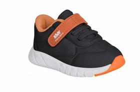 TENIS KIDY EQUILIBRIO PRETO/LARANJA Kidy