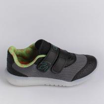 TENIS KIDY FLEX LIGHT PRETO/GRAFITE/VERDE Kidy